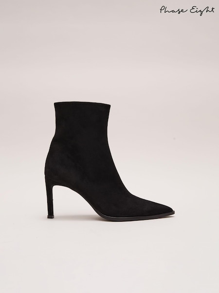 Phase Eight Suede Ponited Heeled Boots (E77229) | ‏779‏₪