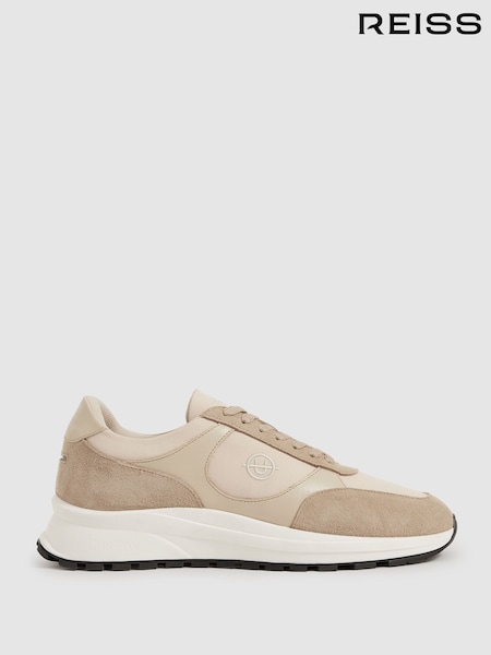 Unseen Suede Leather Colour-Block Trainers (E77278) | €283