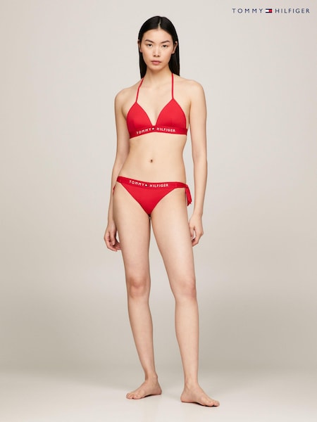 Tommy Hilfiger Red TH Original Foam Triangle Halterneck Bikini Top (E77288) | €25