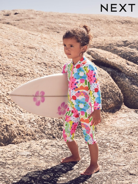 彩虹塗鴉 - Long Leg Sunsafe Swimsuit (3mths-8yrs) (E77684) | NT$620 - NT$710