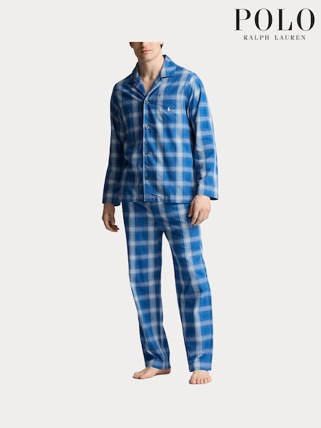 Polo Ralph Lauren Checked 100% Cotton Shirt Pyjama Set (E78030) | €89