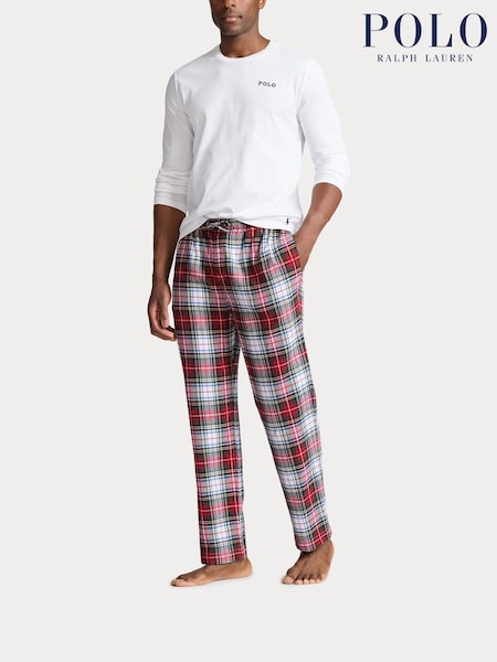 Polo Ralph Lauren 100% Cotton Flannel Long Pyjamas Set (E78033) | €89