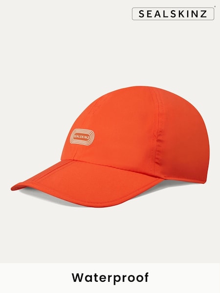 Sealskinz Orange Waterproof Quick Dry Foldable Running Cap (E78104) | $56