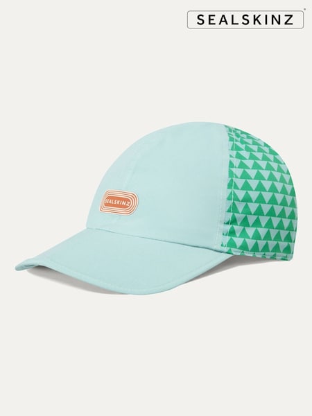 أزرق - Sealskinz Waterproof Quick Dry Foldable Printed Running Cap (E78113) | ‏173 ر.ق.