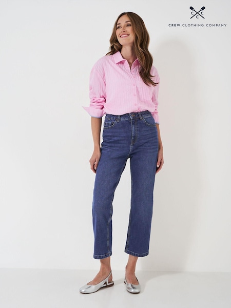 Crew Clothing Blue Cropped Straight Jeans (E78157) | €42