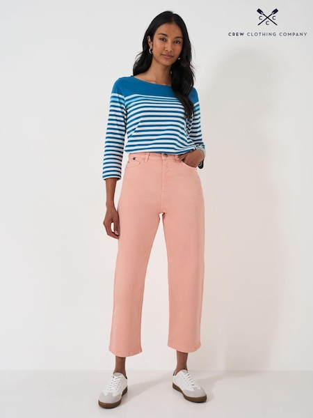 Crew Clothing Pink Cropped Straight Jeans (E78175) | €42