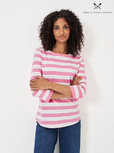 Crew Clothing 100% Cotton Essential Breton Stripe Top (E78218) | 19 €