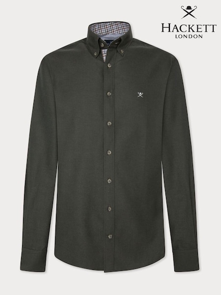 Hackett London Men Green 100% Cotton Shirt (E78281) | 501 LEI
