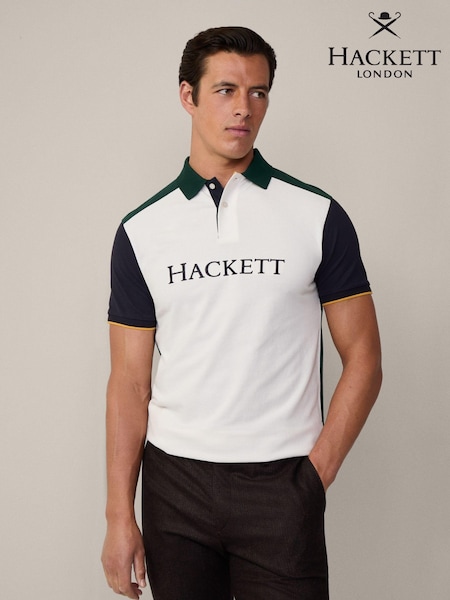 Hackett London Men Green 100% Cotton Polo Shirt (E78298) | 321 QAR