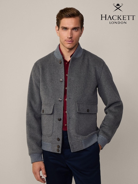 Hackett London Men Grey Coat (E78317) | €212