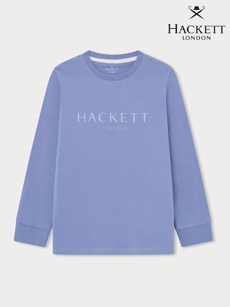 Hackett London Older Boys Blue 100% Cotton T-Shirt (E78329) | €24