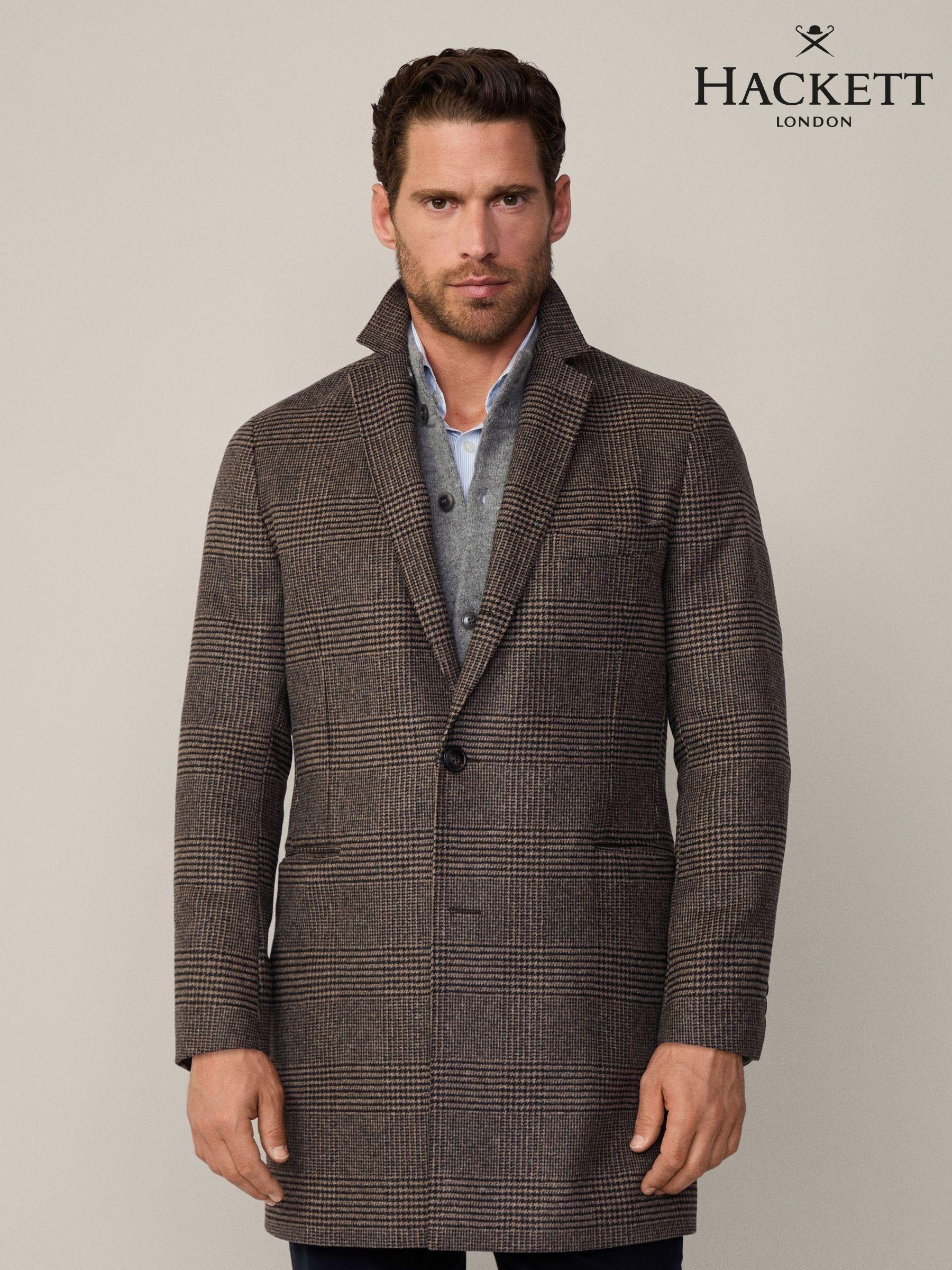 Tartan overcoat mens cheap