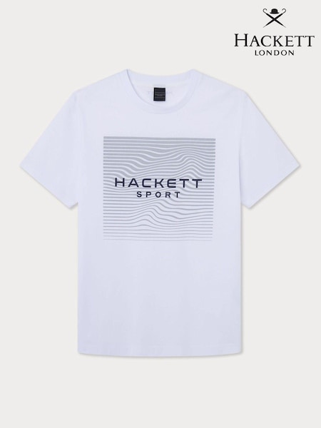 Hackett London Men 100% Cotton White T-Shirt (E78365) | €49
