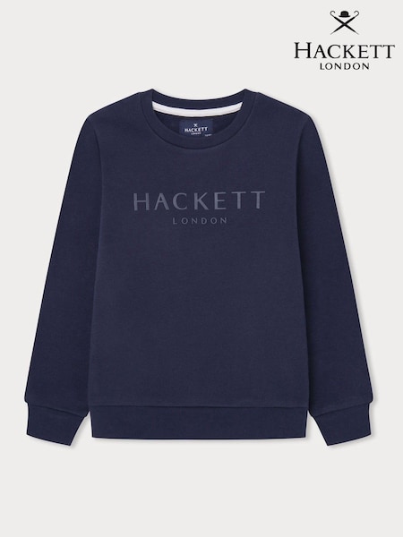 Hackett London Older Boys Blue 100% Cotton Sweatshirt (E78374) | AED224