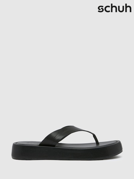 Schuh Tabitha Toe Black Thong (E78394) | €40