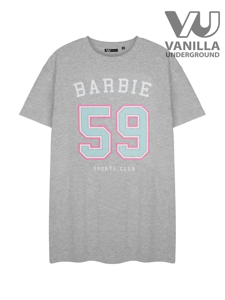 Vanilla Underground Grey Barbie Womens Licensed 100% Cotton T-Shirt Night Dress (E78536) | €20