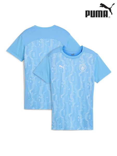 Puma Blue Womens Manchester City Pre Match Top (E78600) | €36