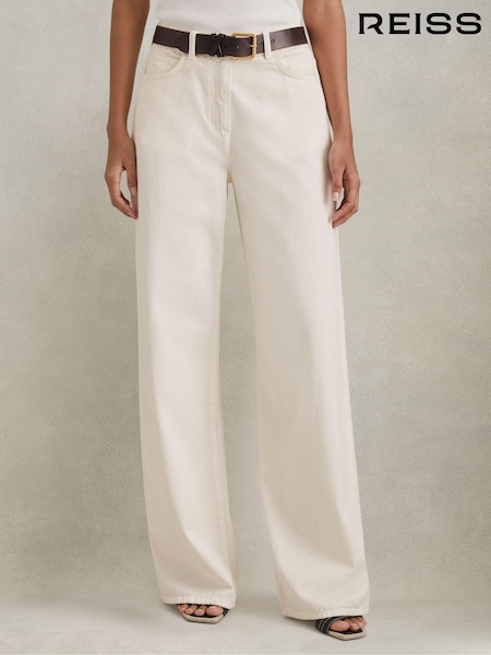 Reiss Colorado Garment Dyed Wide Leg Trousers (E78662) | 215 €