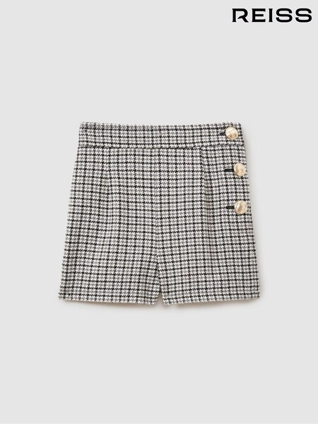 Reiss Black Charlie 13-14 yrs Checked Suit Shorts (E78671) | €90