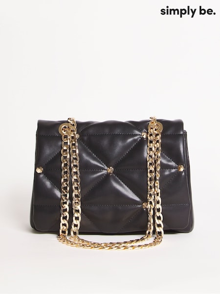 Simply Be Stud Quilted Bag (E78685) | kr574