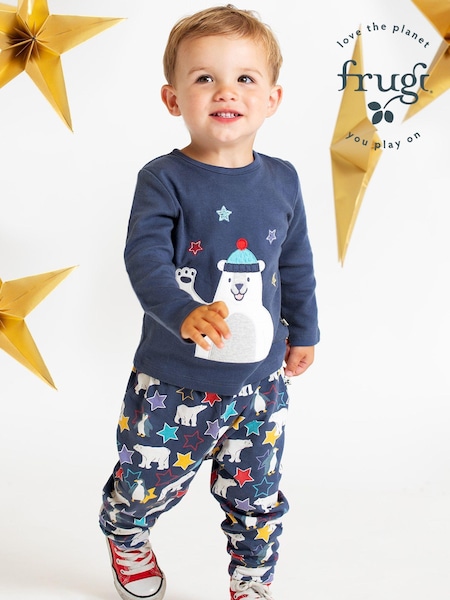 Frugi Blue Polar Bear Top And Leggings Set (E78714) | 2 103 грн - 2 223 грн