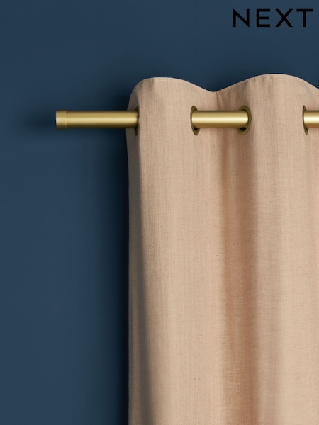 Gold Stud Finial Extendable 35mm Curtain Pole Kit (E78929) | €92 - €106