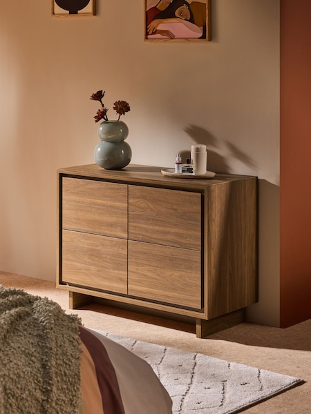 MADE.COM Dark Walnut Effect Kaci Chest of Drawers (E78974) | €529