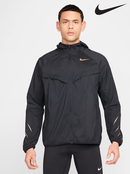 Nike Black/Gold Repel Jakob Ingebrigtsen Running Jacket (E79056) | €165