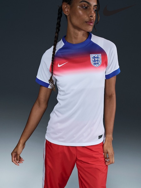 Nike White Womens England 2025 Stadium Home Football Shirt (E79059) | € 133