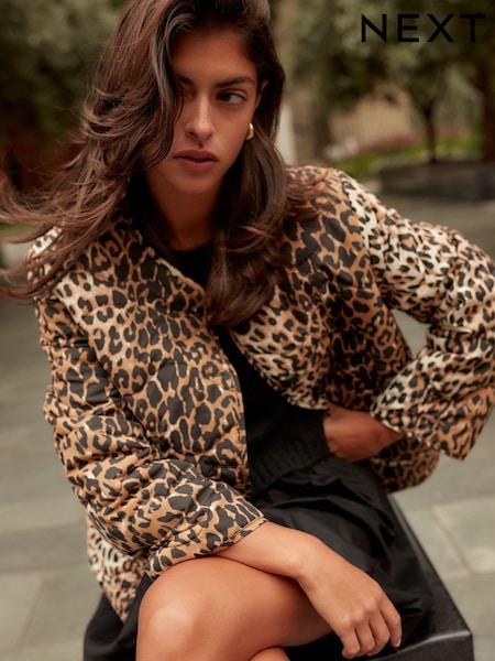 Animal Print Quilt Jacket (E79063) | €48