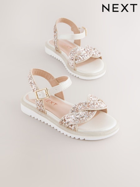 שנהב נוצץ - Occasion Sandals (E79114) | ‏71‏₪ - ‏96‏ ₪