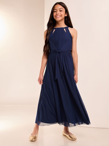 Lipsy Navy Blue Cut Out Midi Occasion Dress -Teen (E79118) | 119 QAR - 133 QAR