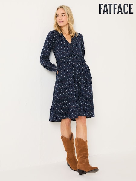 Fatface Ivana Jersey 100% Cotton Dress (E79207) | ‏262‏₪