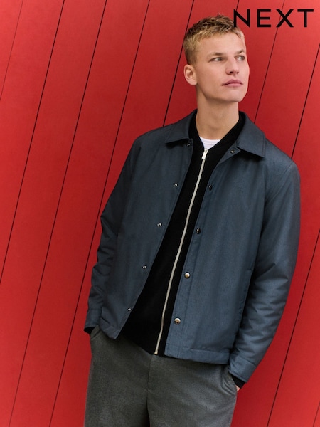 Navy Blue Lightweight Padded Coach Jacket (E79296) | €74