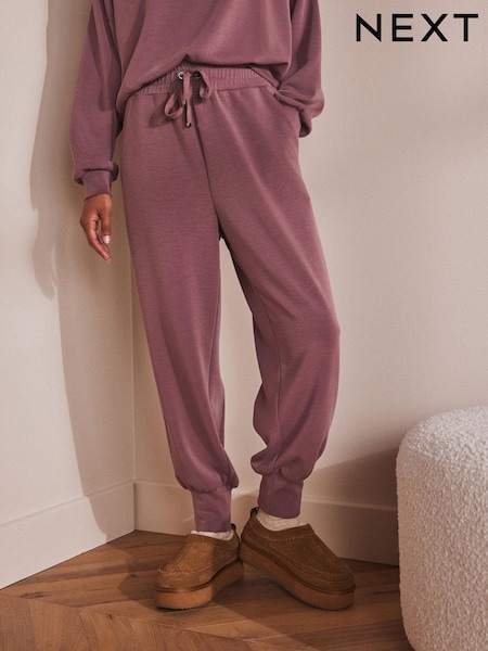 Pink Cuffed Modal Blend Joggers (E79301) | AED79