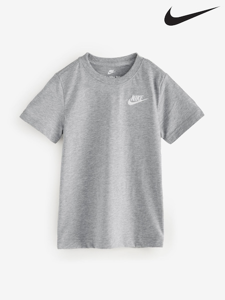 Nike Grey Little Kids Futura 100% Cotton T-Shirt (E79350) | €17
