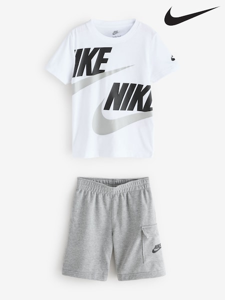 Сірий - Футболки і шорти-карго Nike Little Kids (E79361) | 2 103 грн