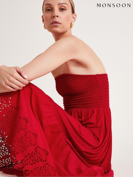 Rot - Monsoon Bailey Bandeau Dress (E79424) | 47 €