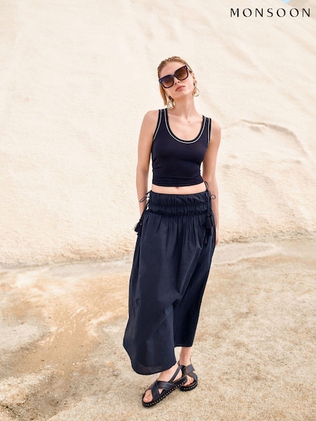 Monsoon 100% Cotton Jade Maxi Skirt (E79437) | 37 €