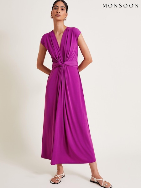 Monsoon Purple Jaya Jersey Maxi Dress (E79471) | €35