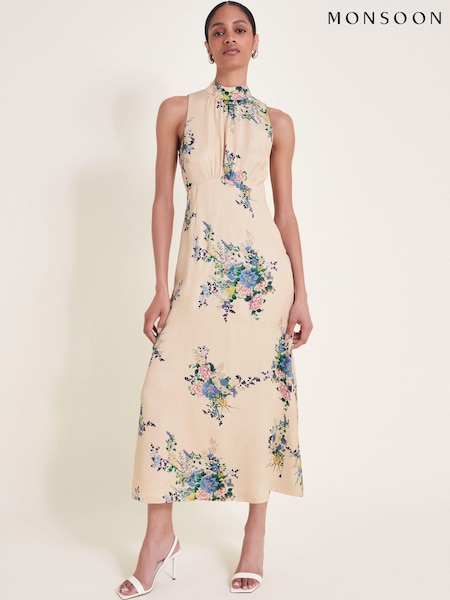 Monsoon Pink Serenity Halter Dress (E79477) | €56