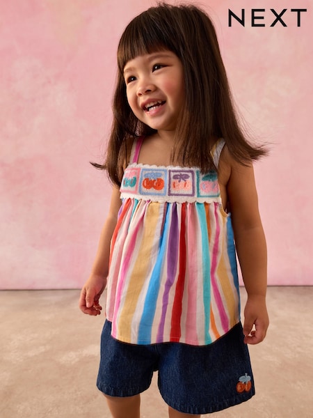 Rainbow 100% Cotton Top and Shorts Set (3mths-7yrs) (E79494) | €29 - €35