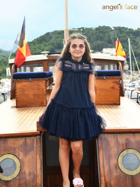Angels Face Blue Andrea Spotted Tulle Dress (E79534) | €57 - €60