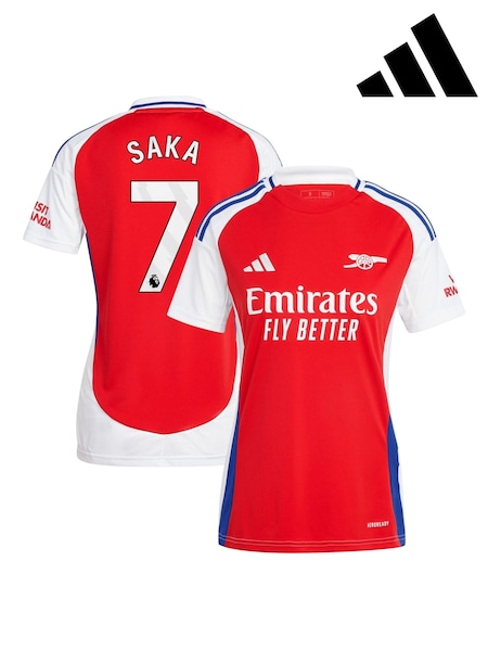 adidas Red Womens 2024-25 Arsenal Home Shirt (E79648) | €63