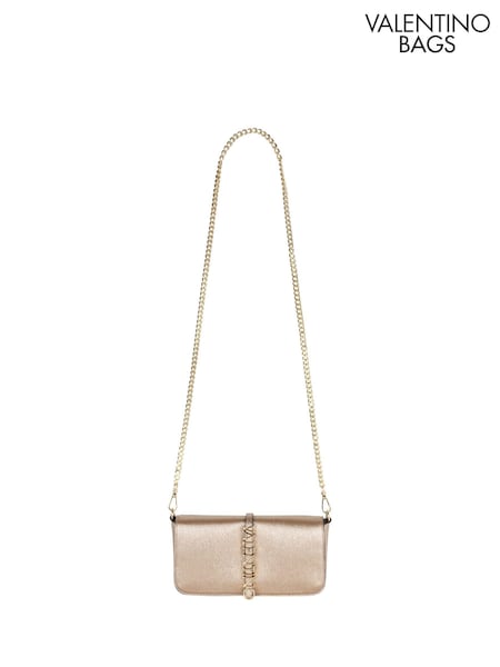 Valentino Bags Gold Medium Materia Flap Clutch Cross-Body Bag (E79836) | €91