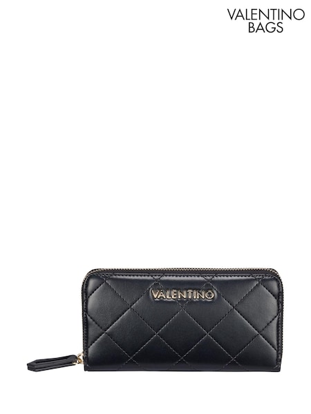 Valentino Bags Black Large Nur Zip Around Purse (E79854) | ₪327