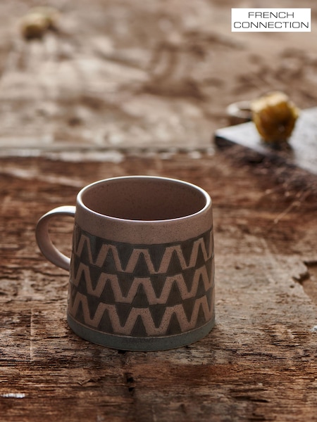 French Connection Terracotta Wax Resist Pattern Mug (E79932) | €16