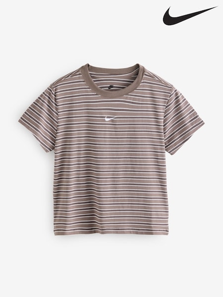 Neutral Brown Striped T-Shirt (E79992) | €44