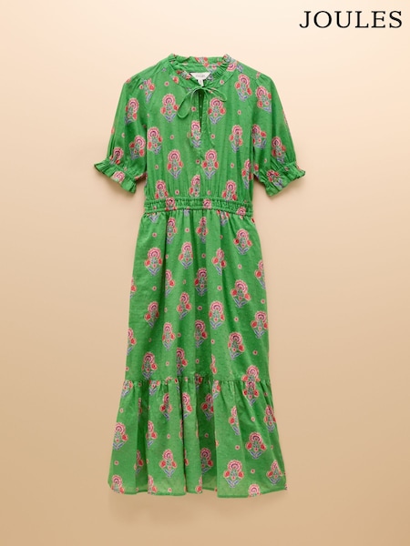 Joules Larissa Green Textured Sundress (E80099) | R$ 640