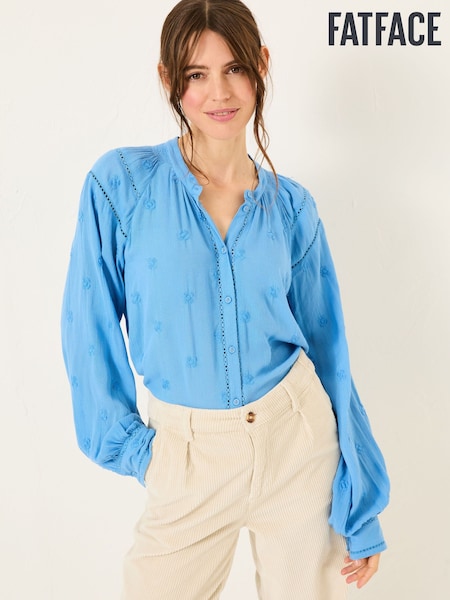 Leuchtend Blau - Fatface Embroidered Blouse (E80129) | 77 €